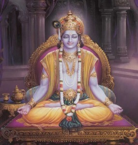 krishna meditating