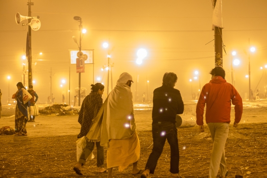 Atmananda was always on the move...