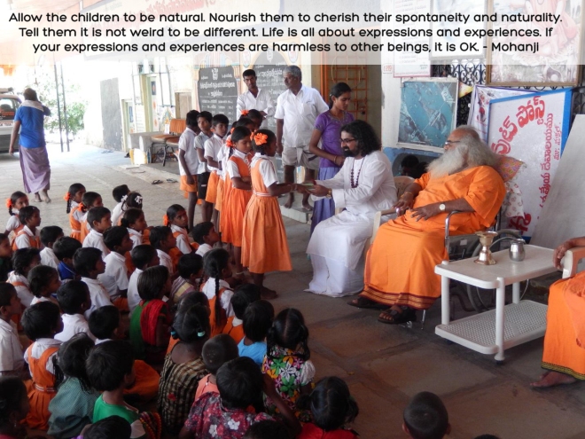 Mohanji quote - Allow the children to be natural