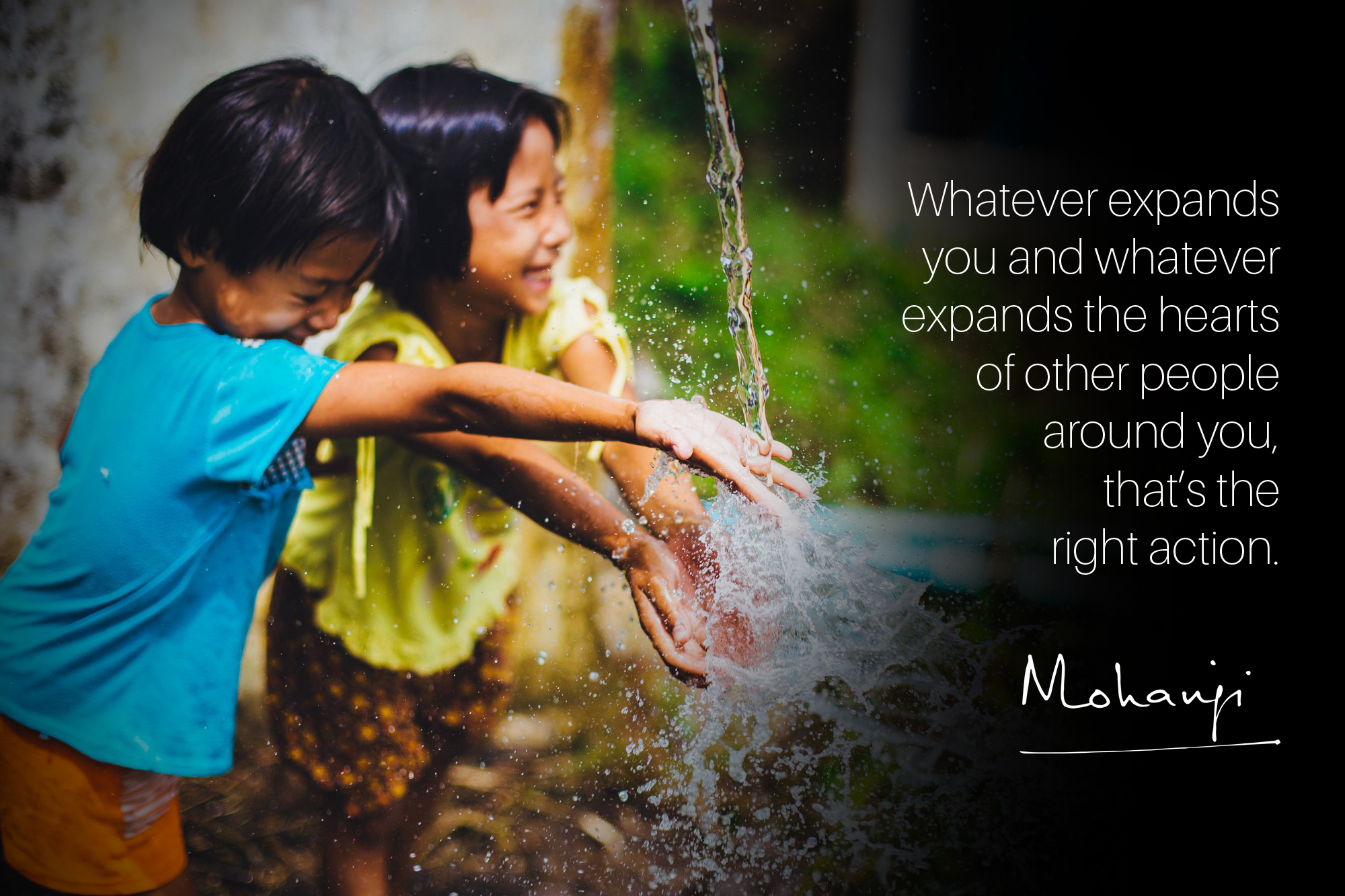 Mohanji quote - Whatever expands you