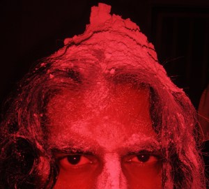 His blood shot eyes made us shiver...