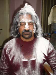 Vibhoothi flowing from Mohan on Feb 24th In the depth of beingness....