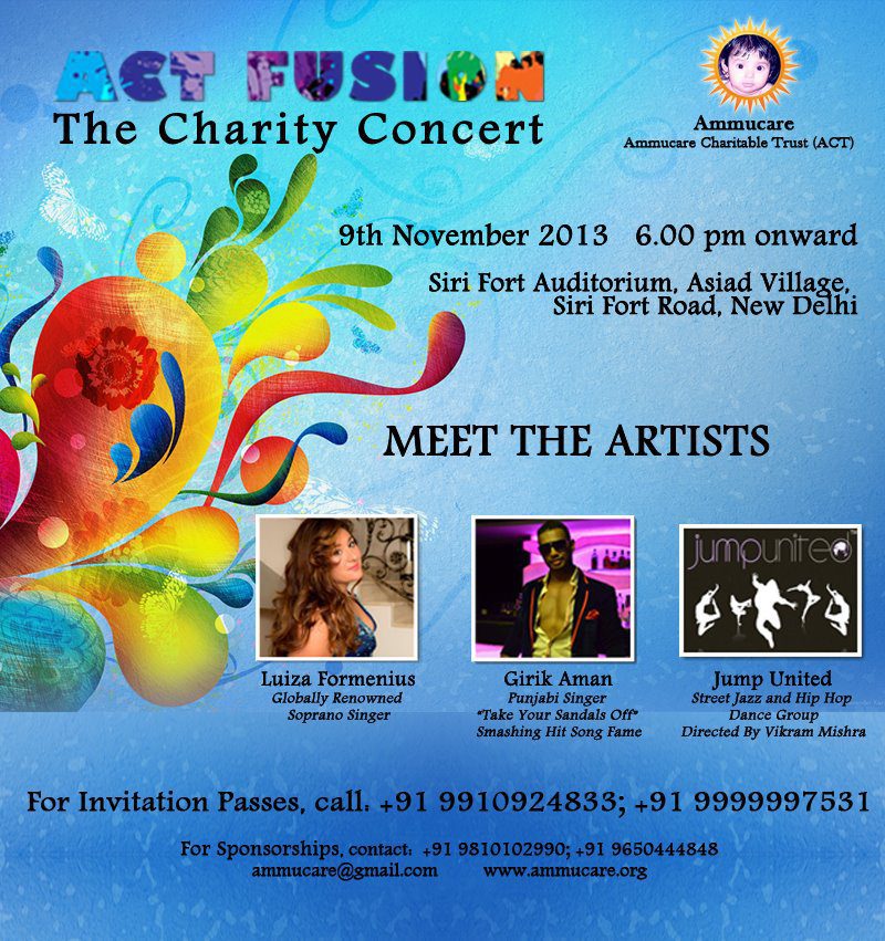 ACT Fusion. Charity Concert in New Delhi