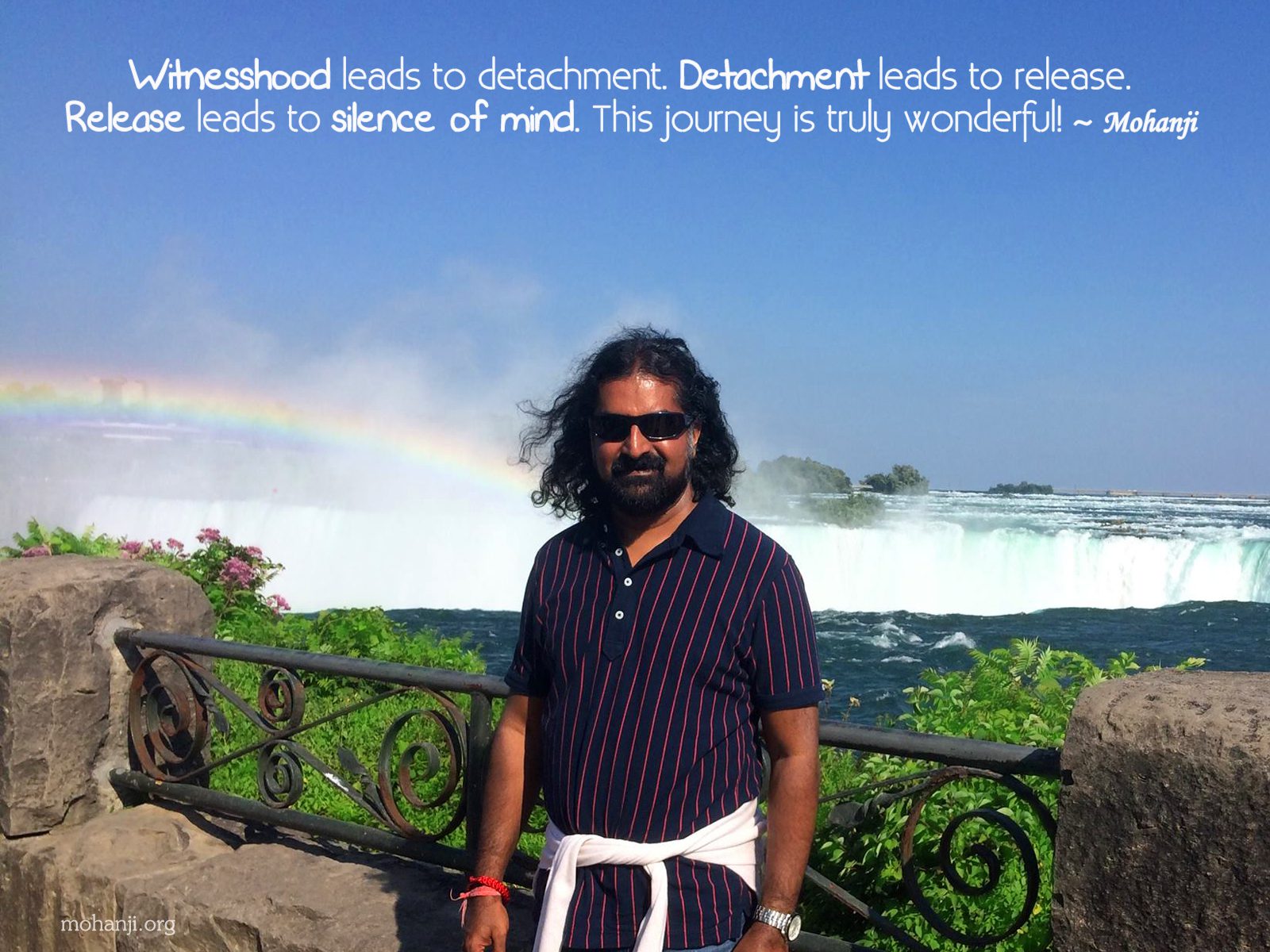 Mohanji quote - Witnesshood leads to detachment