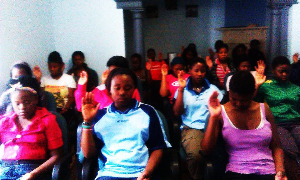 Power of Purity -meditation-in-the-house group healing the abused girls in Johannesburg