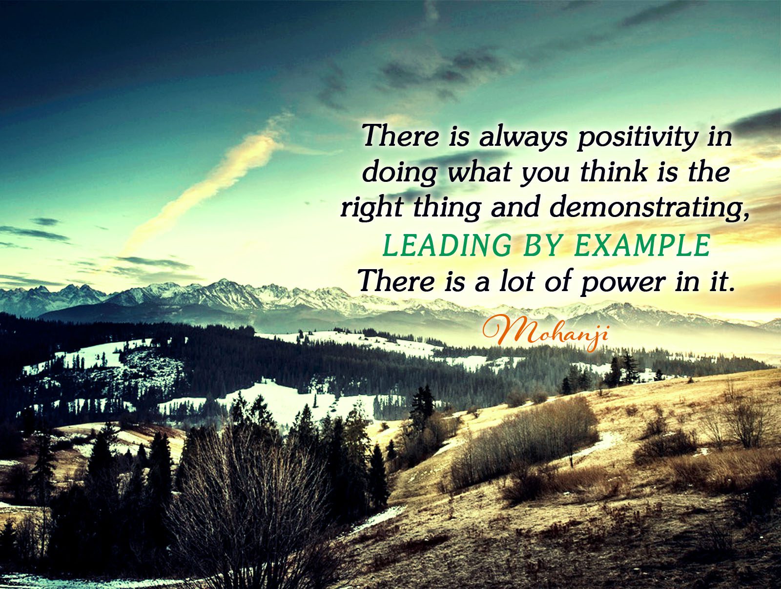 Mohanji quote - There is always positivity in