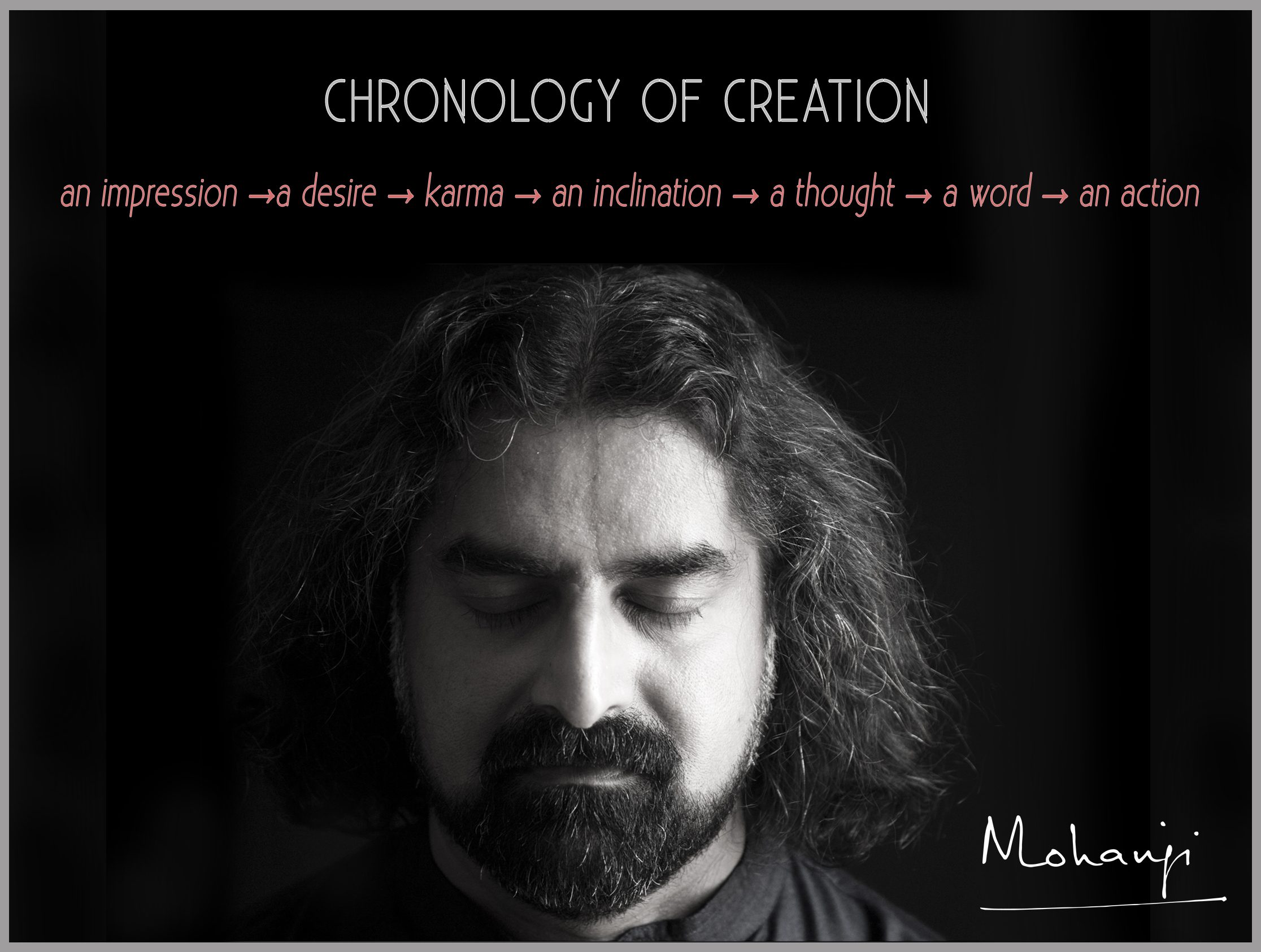 Mohanji quote - Chronology of creation