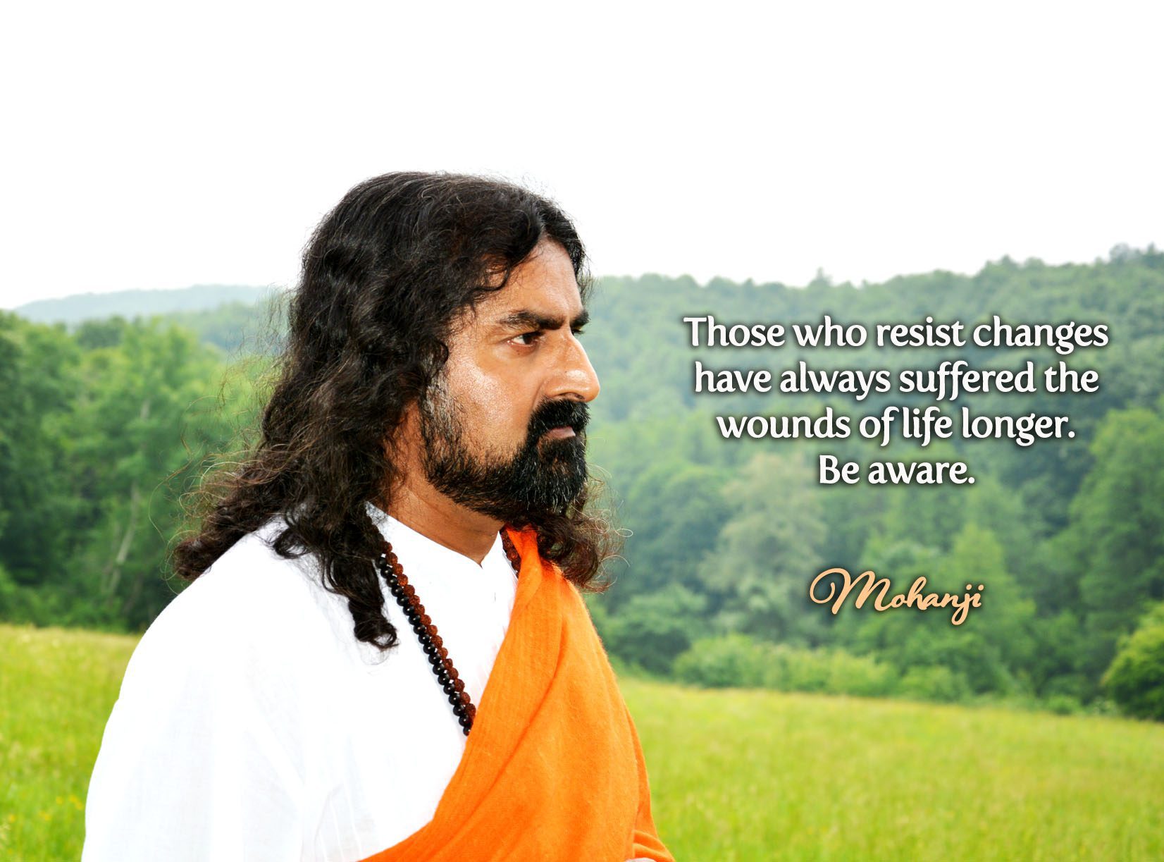 Mohanji quote - Those who resist changes