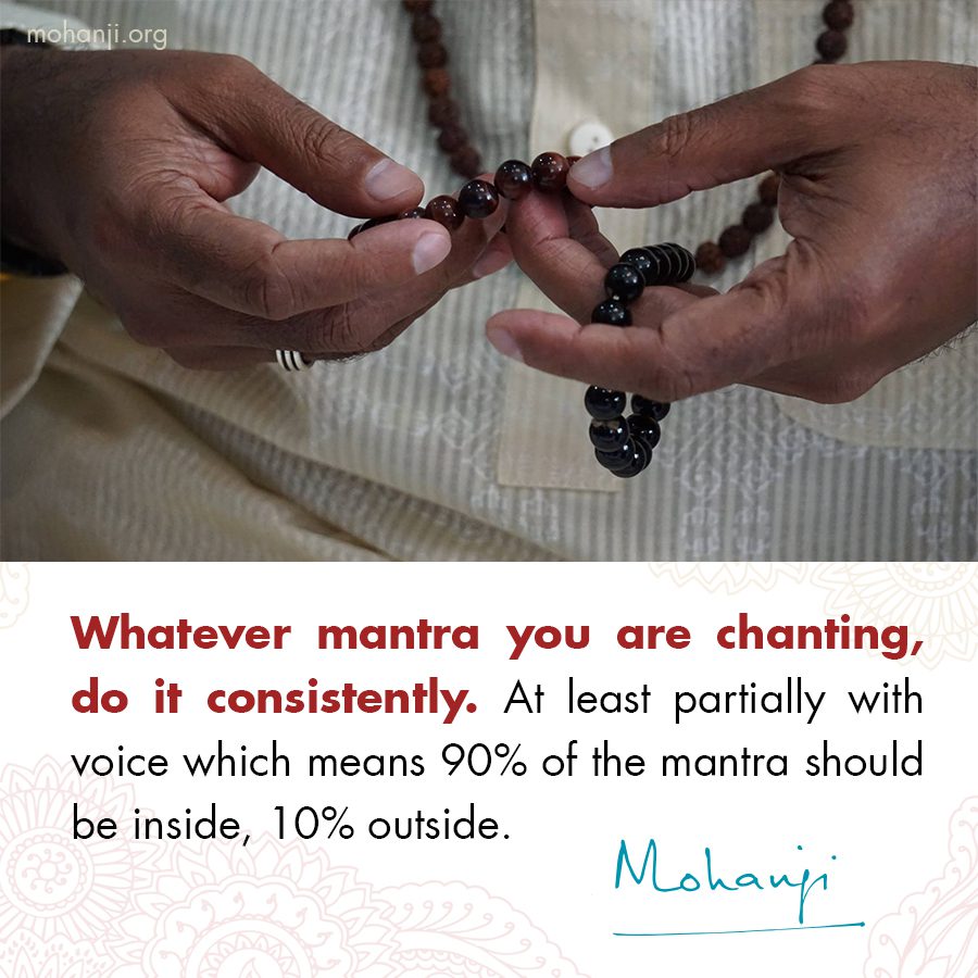 Mohanji quote - Mantra chanting