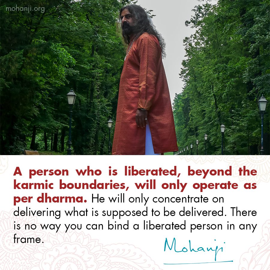 Mohanji quote - Liberated person, master