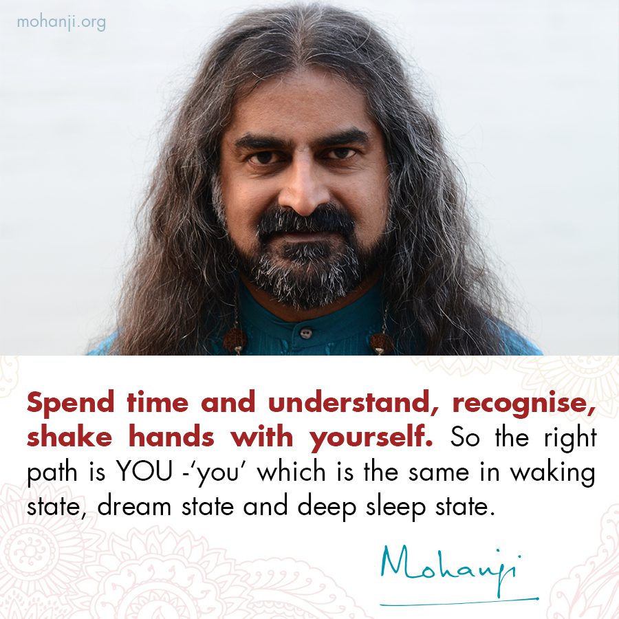 Mohanji quote - Spend time with yourself