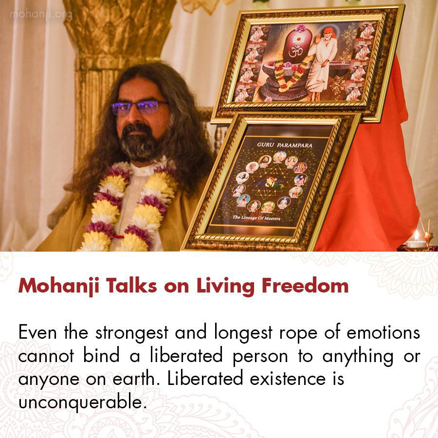 Mohanji quote - Living Freedom