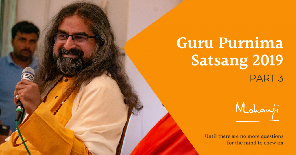 Guru-Purnima-Satsang-part-3-Mohanji-2019, with Devi Amma from Bangalore