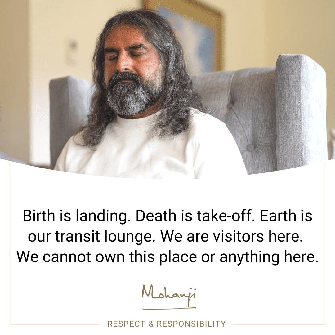 Be you - in conversation with Mohanji. Mohanji quote - Birth is landing. Death is take-off....