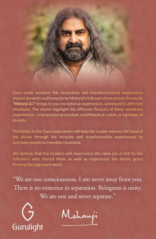 Guru Leela IV: Mohanji and I Back Cover