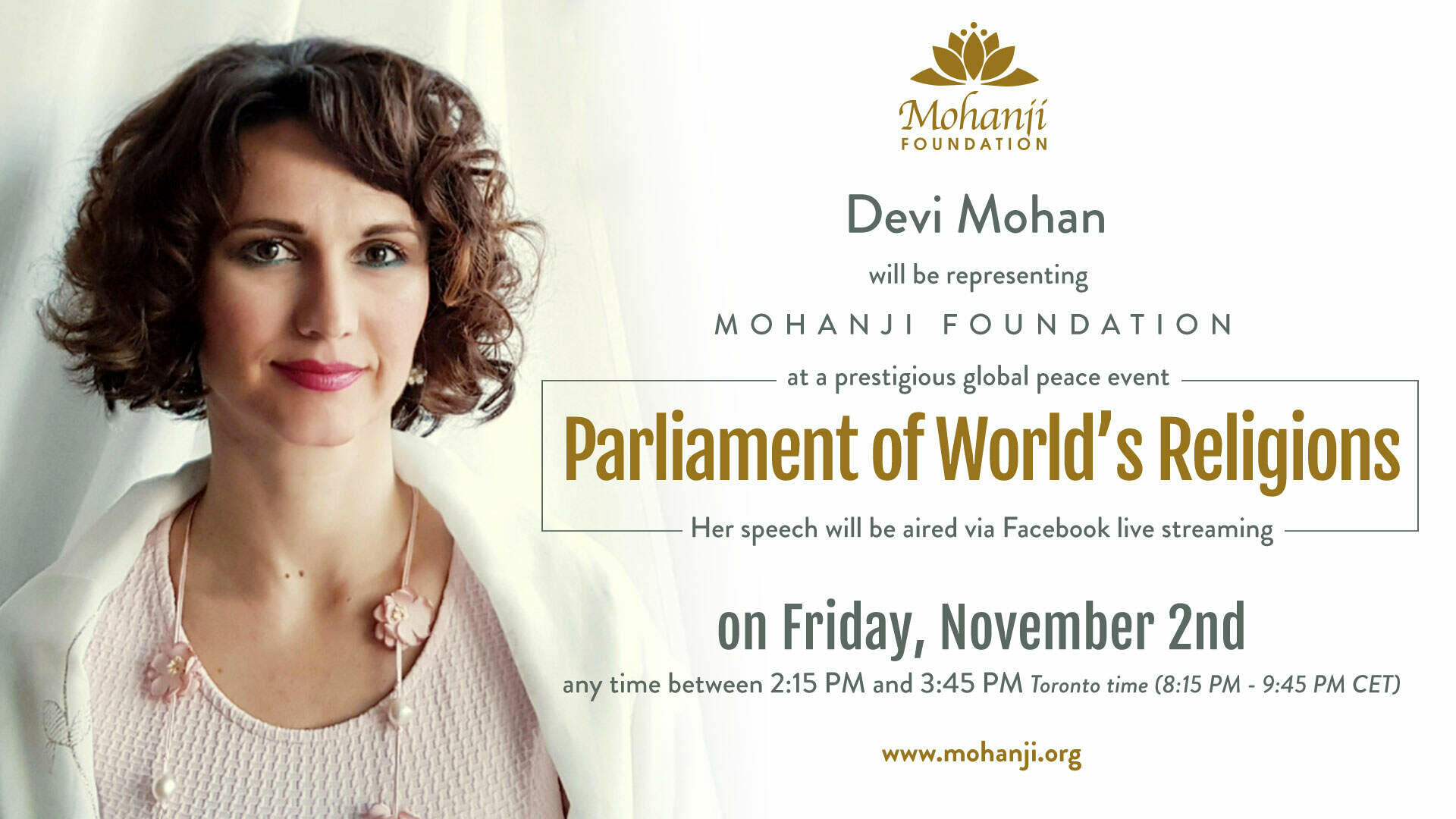 Parliament of World Religions flyer